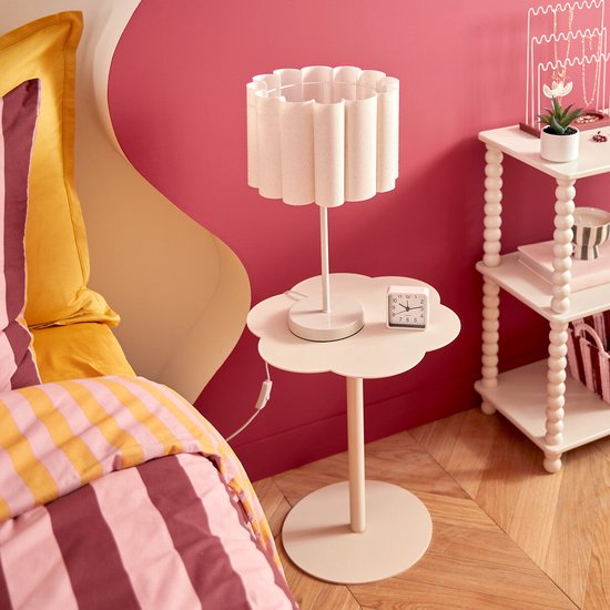 Table d'appoint Atmosphera Fiora - Ø43xH51cm - Ivoire