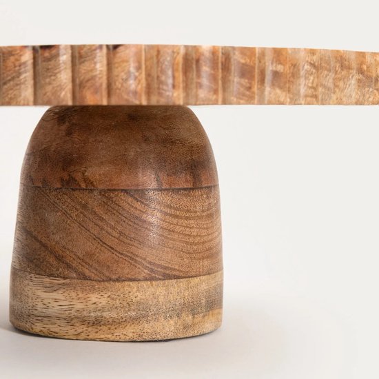 HOMLA - Servierplatte - 25 x 12 cm - Unregelmäßiger Rand - Holz