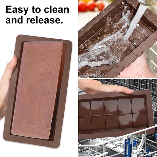 Chocolate Molds - Deep Dubai Silicone Mold - BPA-free - Non-stick - DIY Chocolate Making - 2 Pieces.