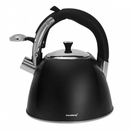 Bouilloire sifflante Klausberg KB-7194 - 3L - inox - tous feux dont induction