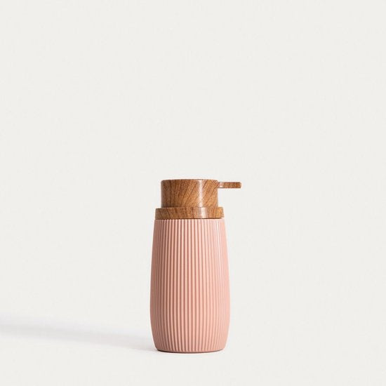 Homla Diall zeepdispenser roze – handzeep pompje 0,35 liter, kunststof