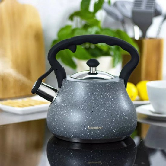 Top Choice - Bouilloire en acier - gris marbré - 2,7 litres