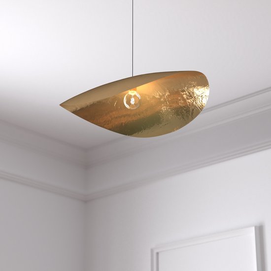 Atmosphera hanglamp Arlo goud – metalen lamp met E27-fitting – foto 2