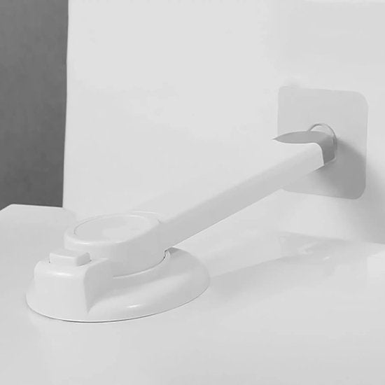 Accessoires pour poussette SIPO - Verrou de siège de toilette - Sécurité enfant pour WC - Lot de 2 - pour enfants - Sans perçage - Blanc