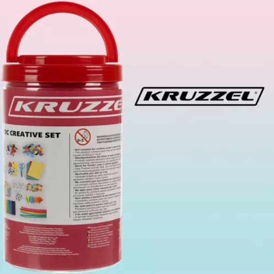 Kruzzel grote creatieve knutselset in een pot – knutselspullen voor kinderen – foto 4