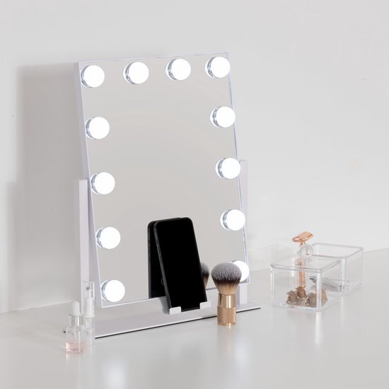 5Five Pivoting LED Makeup Mirror - 35 x 7 x 43 cm - White