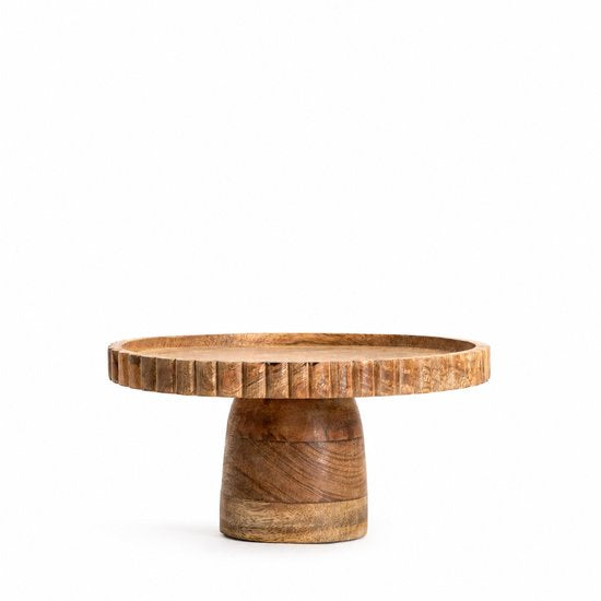 HOMLA - Servierplatte - 25 x 12 cm - Unregelmäßiger Rand - Holz