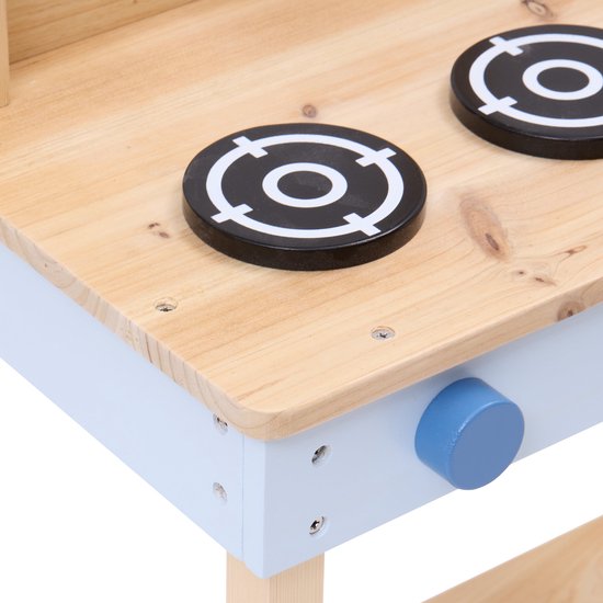 Atmosphera houten kinderkeuken voor buiten, volledig uitgerust met accessoires