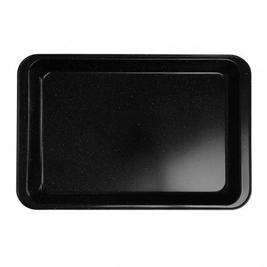 KINGHOFF Marble-Look Baking Tin - Rectangular Cake Pan 42.5 x 28.5 x 5 cm - Black Non-Stick Coating - Oven Safe
