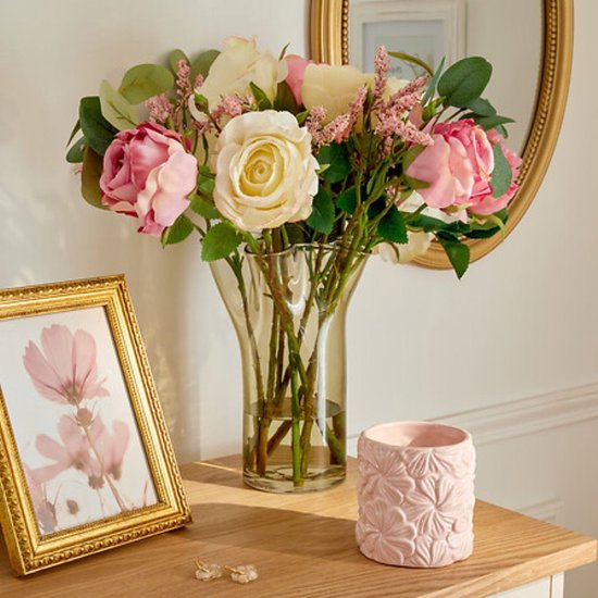 Vaas - Glazen Bloemenvaas - Decoratieve Vaas - Mondgeblazen - Waterdicht - Voor Bloemen & Takken - Woonkamer & Interieur - Ø17 x 23,5 cm - Groen