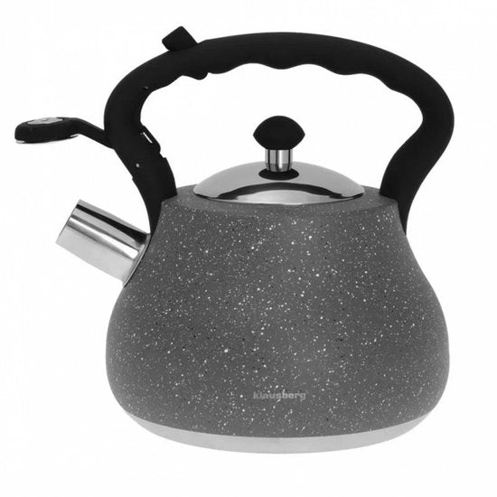 Top Choice - Bouilloire en acier - gris marbré - 2,7 litres