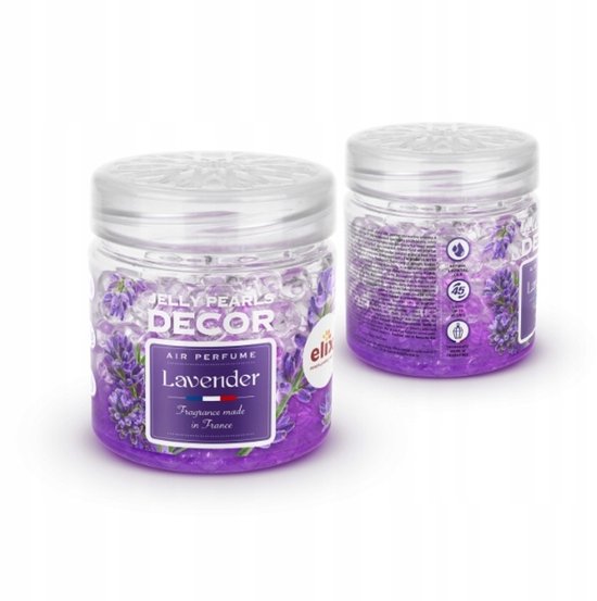 Elix - Luchtverfrisser Gel Parels - Jelly Pearls Decor - Geurparels voor Interieur Auto Luchtverfrisser - Lavendel Geur - Langdurige Geur Met Essentiële Oliën - 150 ml - Lavender