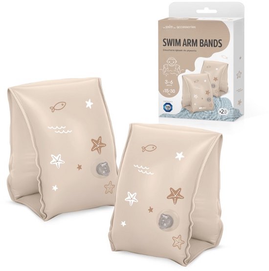 SIPO Zwembandjes voor Kinderen – 3-6 Jaar – 15-30 kg – Beige