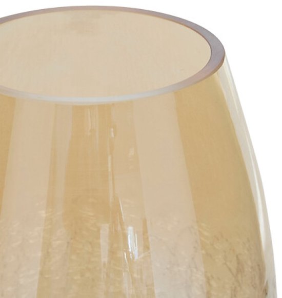 Vase - Vase à fleurs - Vase en verre - Set de 2 - Verre craquelé - Décoration d'intérieur de luxe - 25 cm et 39 cm de hauteur - Transparent
