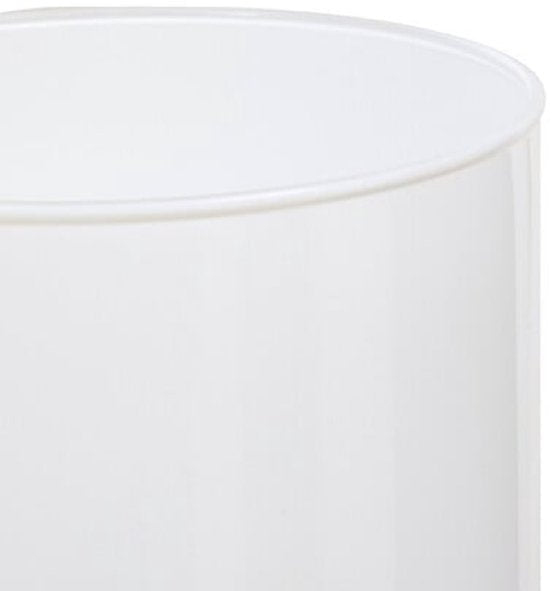 Lidy Vaas - Vase en verre - Lot de 2 - Vase à fleurs décoratif - Ø14 x 20 cm - Blanc
