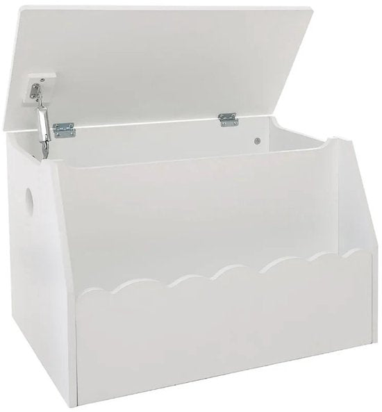 Opbergkist wit met wolken – opbergbak van 57,5 x 38 x 38 cm – foto 5