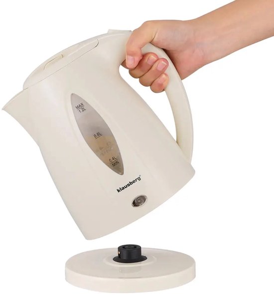 Klausberg KB-9002 - Bouilloire - 1,2 litre - beige - 1100 watts