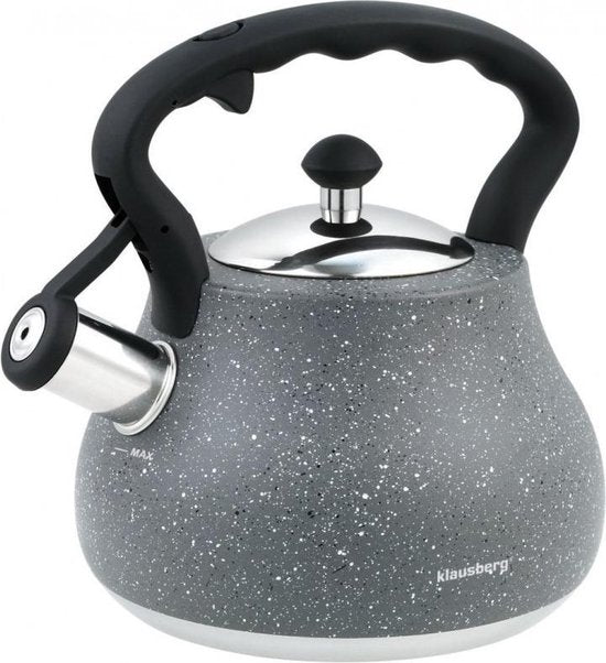 Top Choice - Bouilloire en acier - gris marbré - 2,7 litres