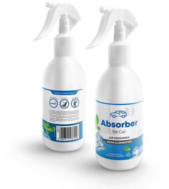 Elix - Absorber Auto Geurverwijderaar Spray - Car Odor Eliminator - Geur Neutralizer Auto - Auto Luchtverfrisser voor Interieur & Bekleding - 250 ml - For Car