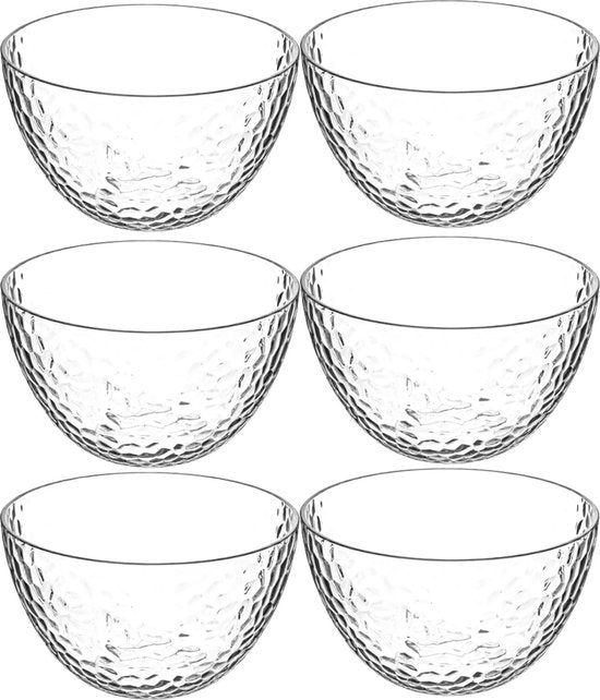 Secret de Gourmet – 6er-Set – Schälchen – Kunststoff – transparent – 14 x 8 cm