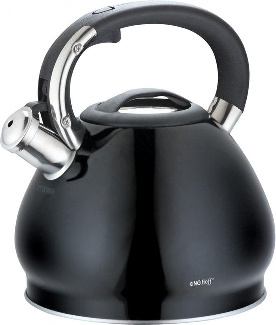 Bouilloire sifflante Kinghoff noire