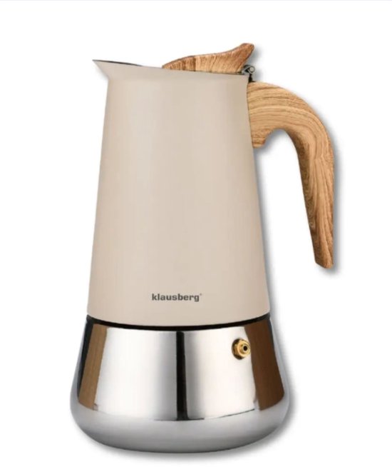 Klausberg KB-7996 espressomaker voor op het fornuis – 450 ml, ook inductie