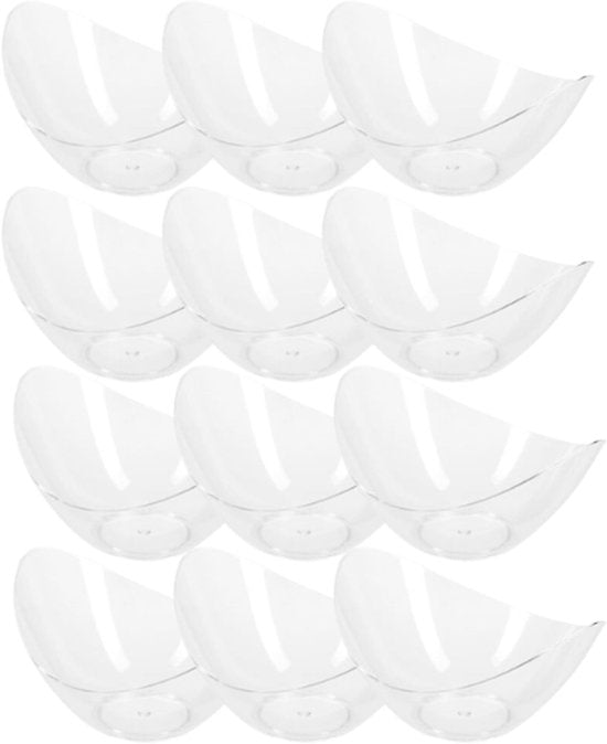 Verrines en amuse bakjes 70 ml – 12 transparante schaaltjes van kunststof