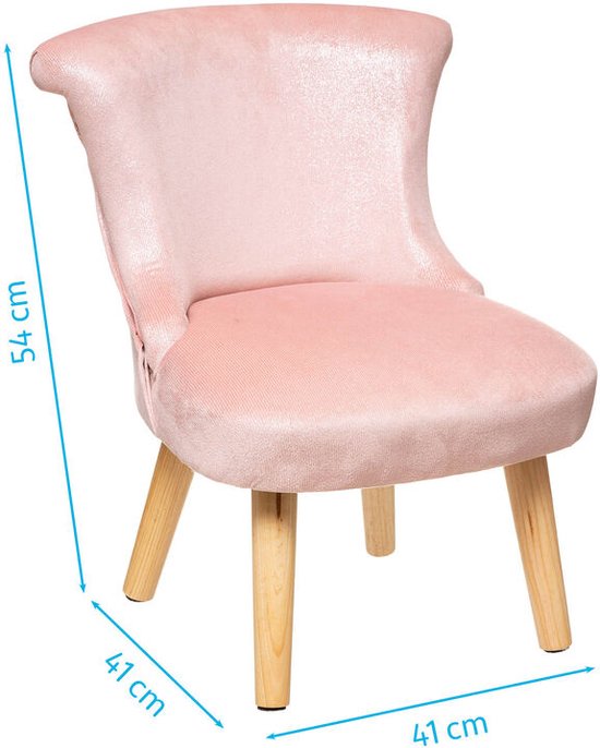 Chaise enfant 41 x 41 x 54 cm rose