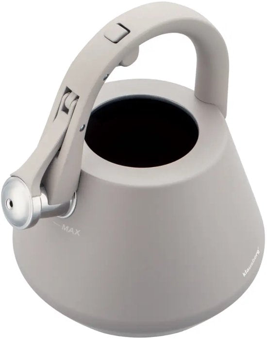 Klausberg 7949 - Whistling kettle - 2.5 liters - Stainless steel - Grey