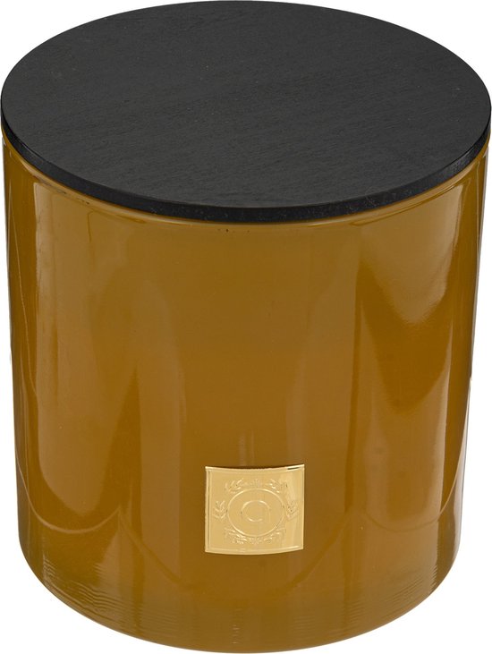 Bougie parfumée Atmosphera Enzo en pot en verre - Parfum vanille - 1200 g - Durée de combustion 75h