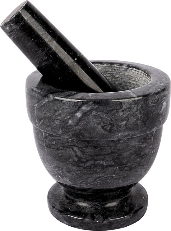 Cosy & Trendy Mortar and Pestle - Ø 10 cm - 21 cl - Marble - Herbs & Spices