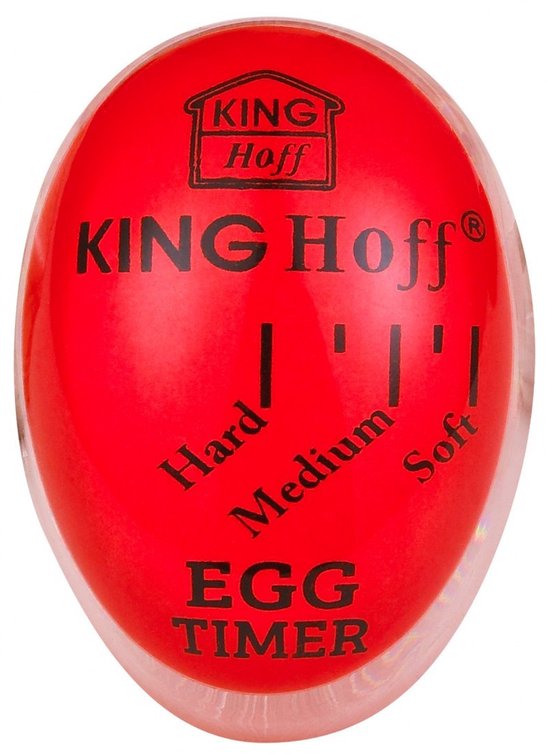 Kinghoff KH-1015 - Minuteur en forme d'œuf - Pour œufs - Change de couleur