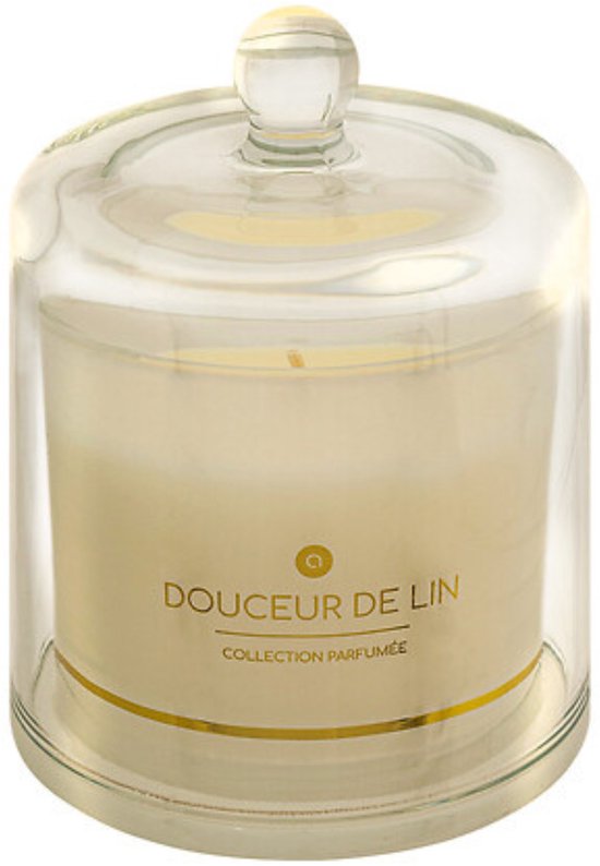 Atmosphera – Scented Candle in Glass with Dome – Linen Scent – 240 g