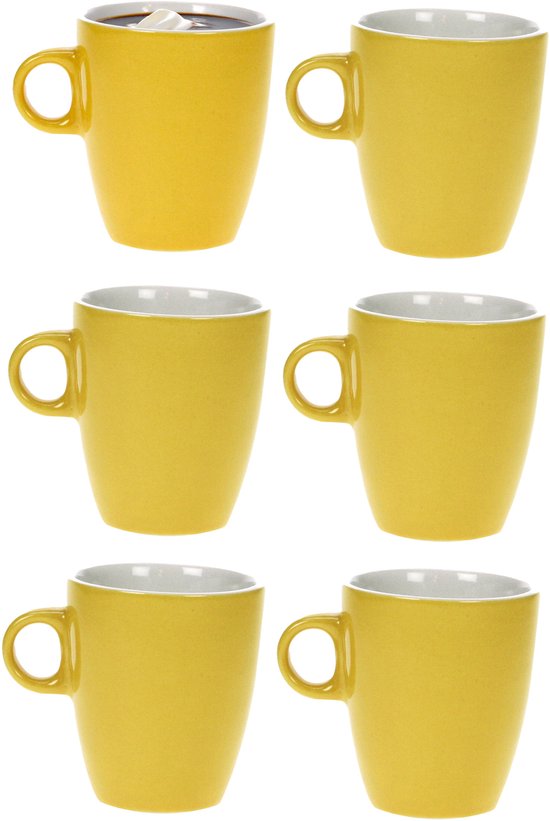 Cosy & Trendy Vicky Becher - 19 cl - Ø 7 cm x 8,5 cm - Gelb - 6er-Set