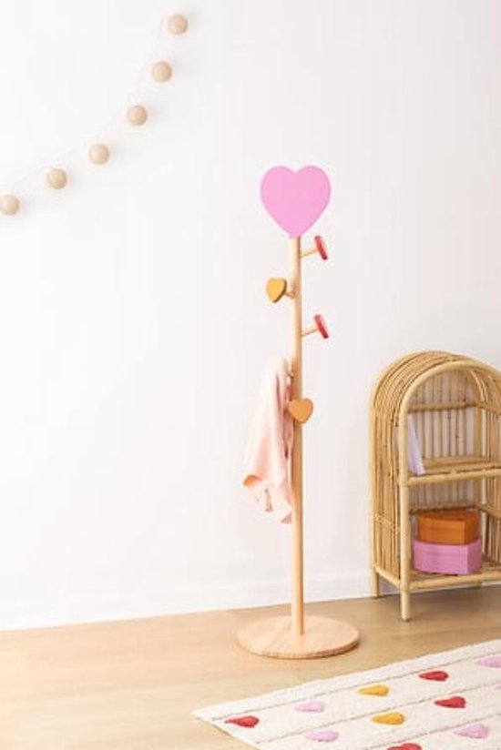 Atmosphera Kids Garderobenständer Ø35xH135cm - Natur/Rosa