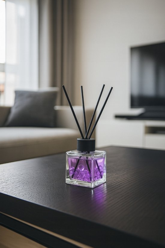 Elix - Geurstokjes - Geurstokjes met Kralen - Luchtverfrisser - Interieur Parfum Diffuser – Geurstokjes Langdurige Geur - Decoratieve Aroma Diffuser - voor Woonkamer & Badkamer - 100 ml - Berry Paradise