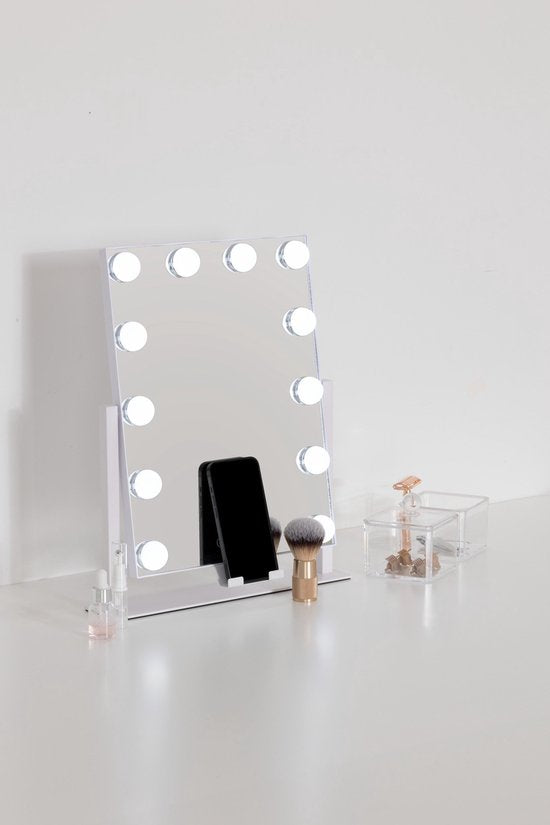 5Five Pivoting LED Makeup Mirror - 35 x 7 x 43 cm - White