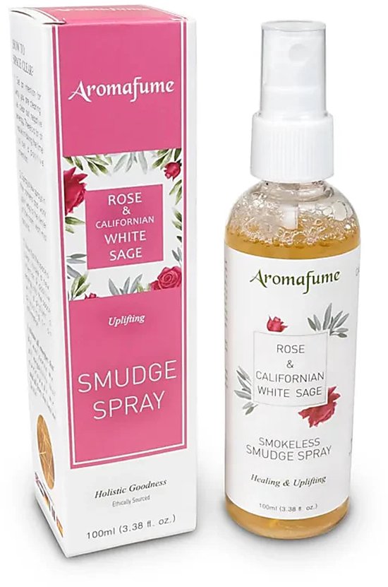 Aromafume spray de fumigation naturelle sauge blanche rose - 100 ml
