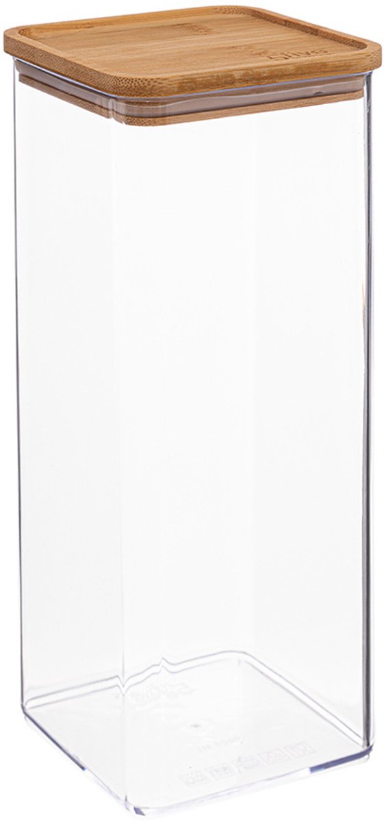 5Five - Keuken voorraadpot - Berlino - kunststof / bamboe - 1000 ml