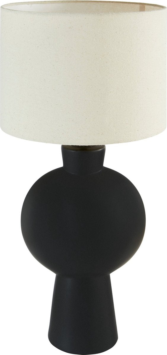 Atmosphera Yulia Table Lamp - Ø28xH59 cm - Black