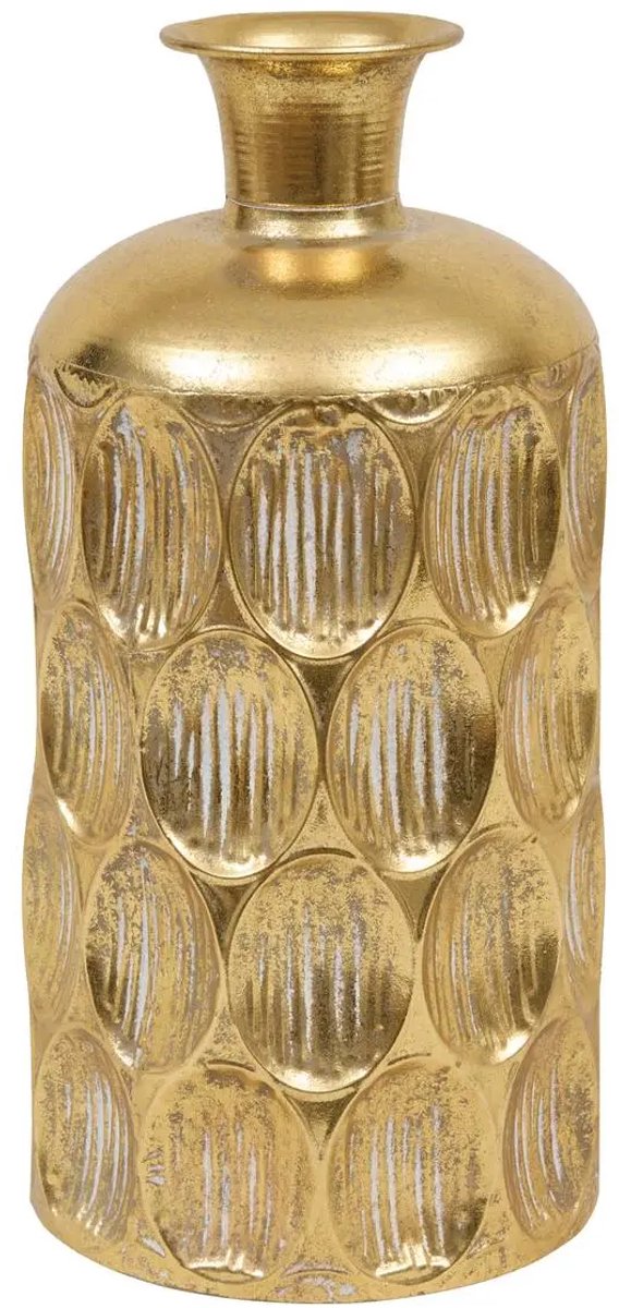 Belli Atmosphera Vase - Gold - Cast Iron Flower Vase H41 cm - Decorative Ornamental Pot - Nostalgic Design - Elegant Vase - 1.1 KG