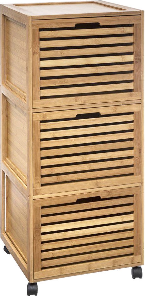 5five Simply Smart Bathroom Rack with 3 Drawers BAMBOU