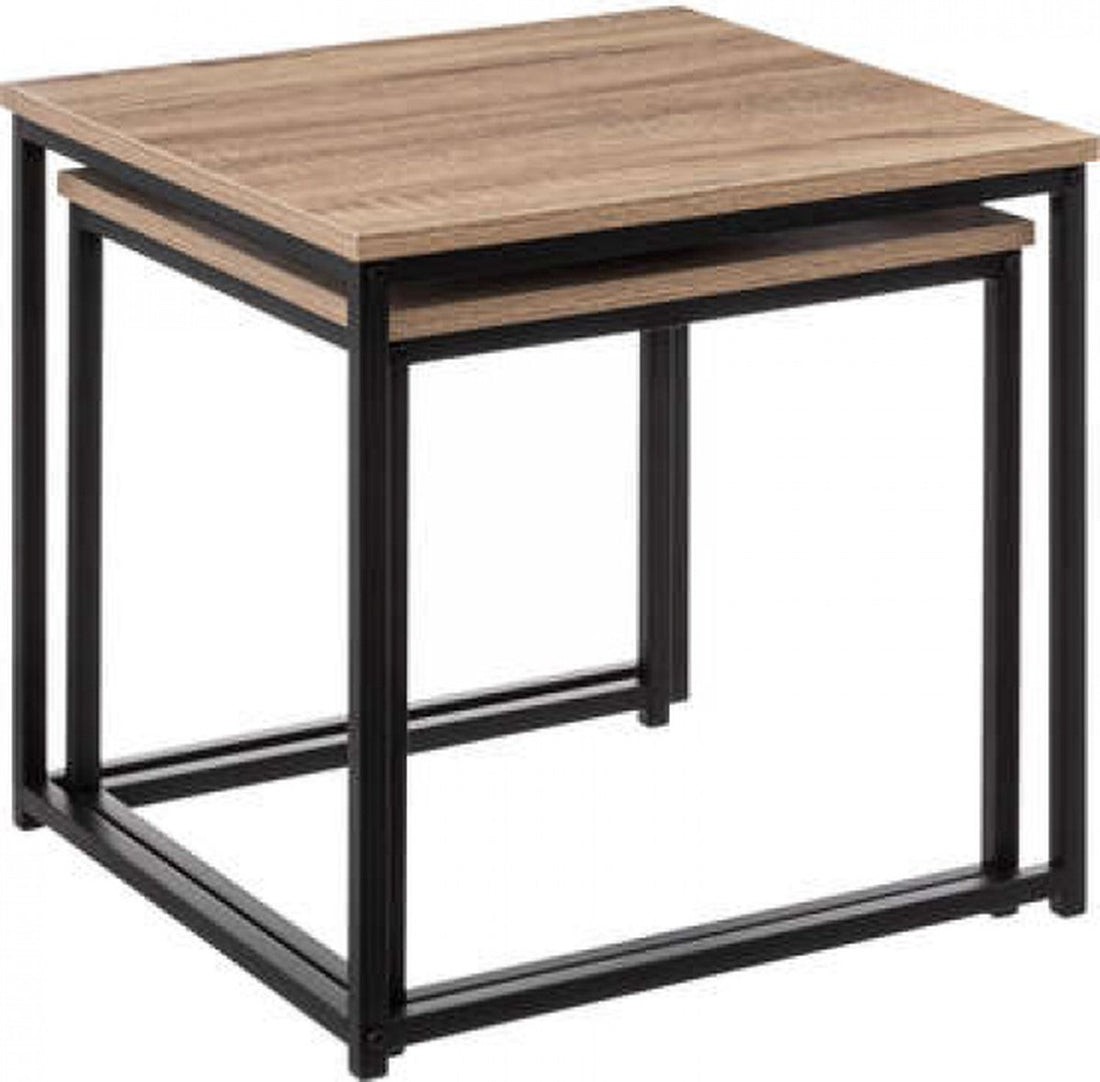 5Five Aliaj Bijzettafel set van 2 stuks - 45 x 45 x 45 cm - Beige