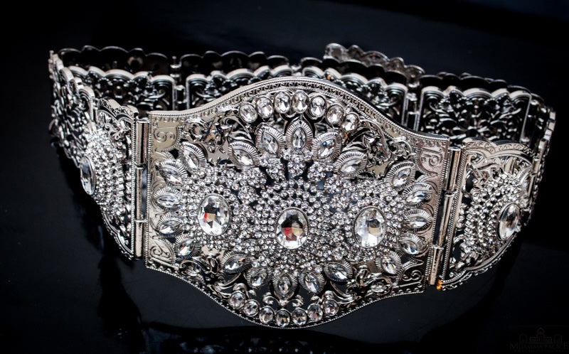 Traditional silver belt XL