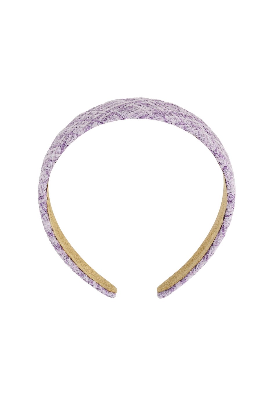 Haarband lila-paars met patroon – van plastic en polyester