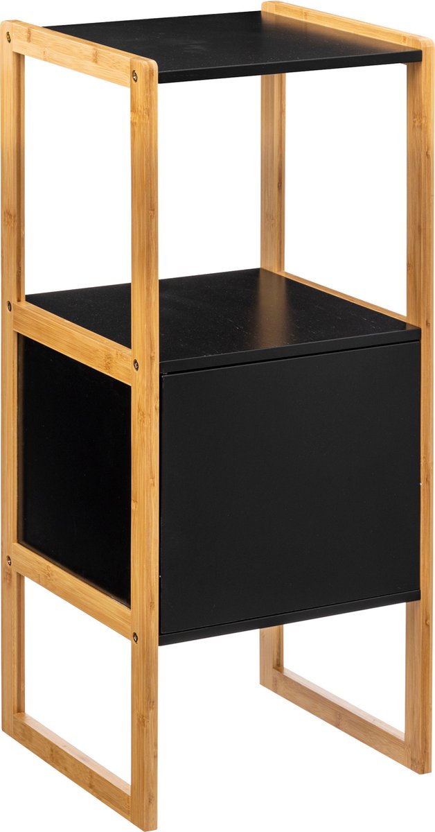5Five Natureo Halber Badezimmerschrank 33 x 33 x 80 cm - Schwarz / Braun