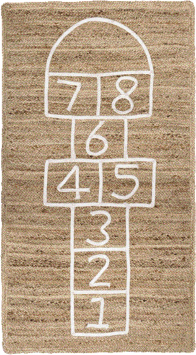 Tapis Jute Tête d'Ourson