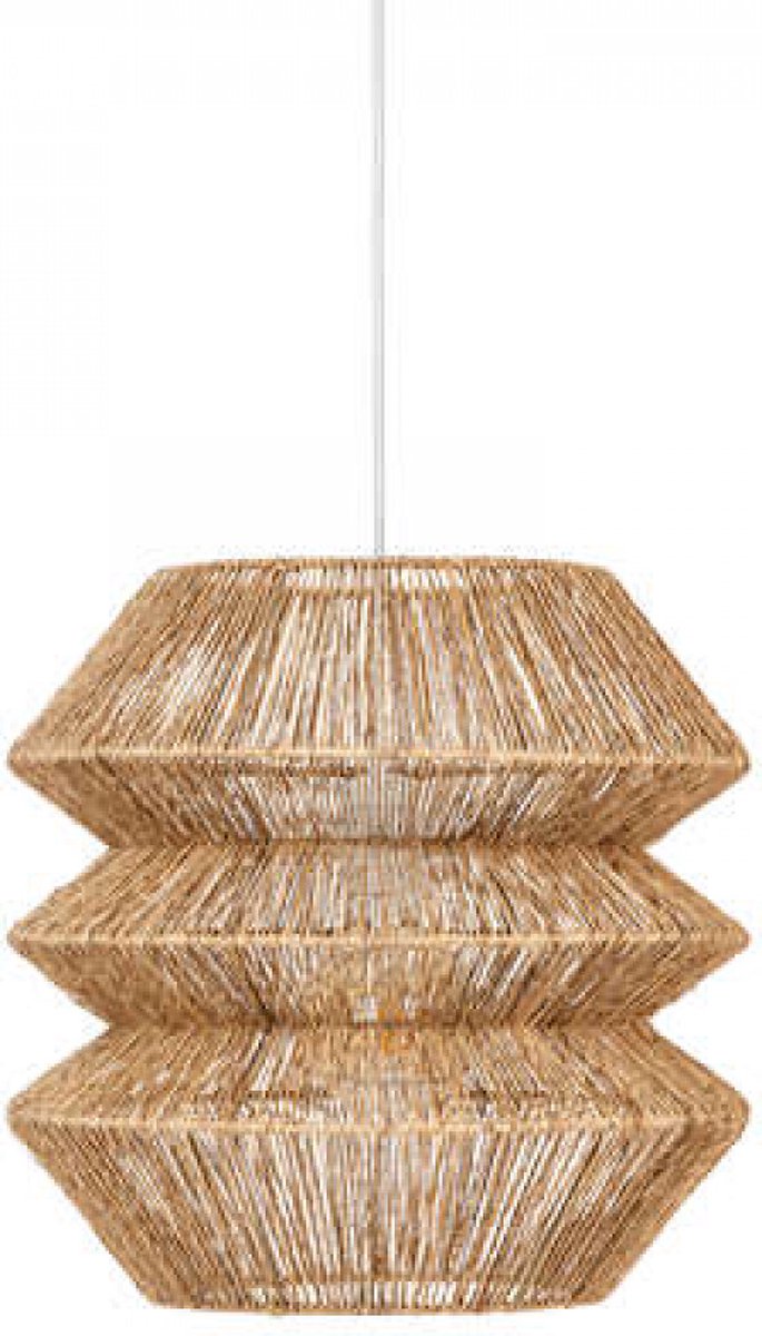 Atmosphera hanglamp Tess – bruin, E27-fitting, met kabel van 100 cm