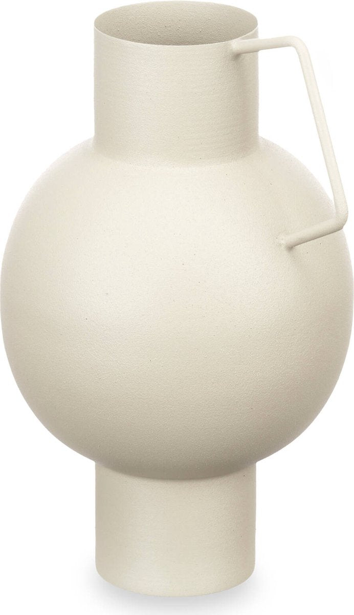 Vase aus Metall in Pastellfarbe, H. 23 cm