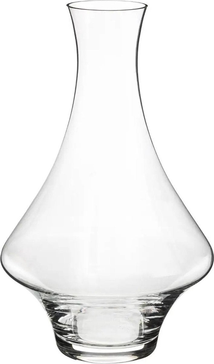 Wijn karaf / decanteer kan 1, 65 liter van glas met taps toelopende hals - D16 x H26 cm - Waterkan - Sapkan